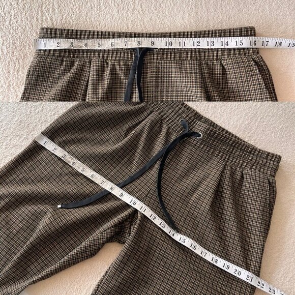 Cleo Houndstooth Slim Trousers with Drawstring Waist M - Picture 5 of 9